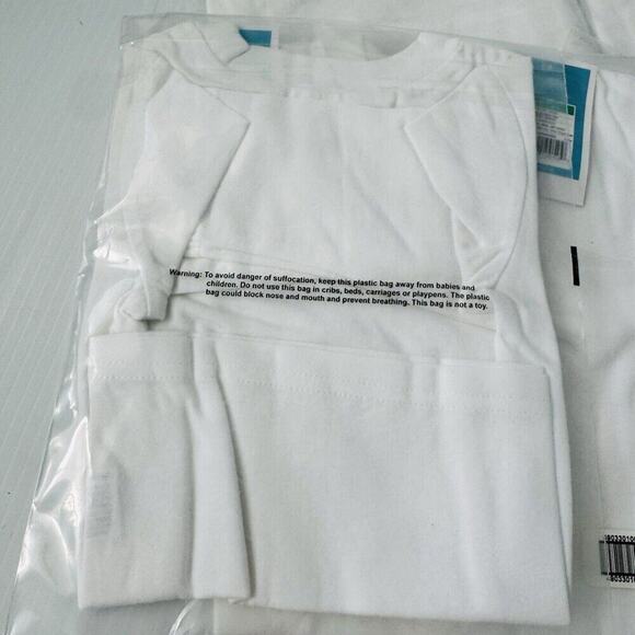 Lot Of 10 Circo Blanks Baby Long Sleeve White Tees Size 18 Mo NWT - Picture 3 of 7